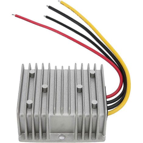 Convertisseur de tension étanche 12V vers 13.8V 25A régulateur de charge pour véhicule, avec surveillance, compatible ampérage 5A et 10A, alimentation automobile robuste. (1/5)