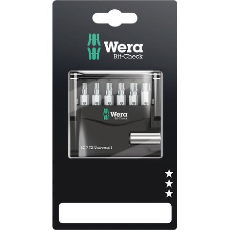 WERA MINI CHECK TX BIT JEU DE 7 PIÈCES, 1 PIÈCE, WWE0381 (1/5)