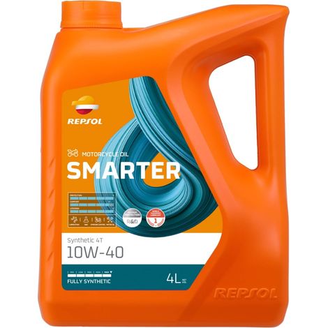 Huile moteur synthétique Repsol 4T Smarter 10W40 4L MA2 Synthétique RP163N54