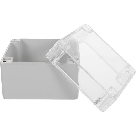 Boîtier Étanche en Plastique avec Couvercle Articulé, Résistant aux Chocs, pour Installation Industrielle et Câblage Extérieur, Accès, 120x120x90mm (1/5)