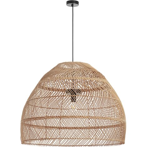 Suspensión VIETNAM XL E27 Mimbre oscuro Negro (1/3)