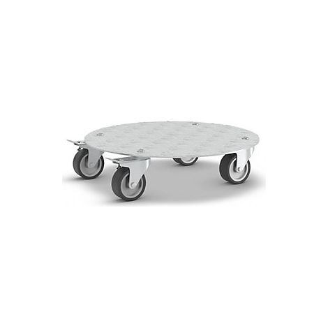 Soporte con ruedas para macetas  de aluminio  carga máx 100 kg