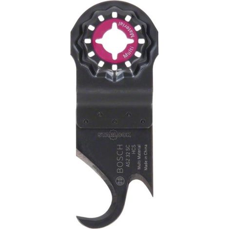 Bosch – Lame de coupe multi-usages HCS 32 mm – Longueur 93 mm – Découpe carton, PVC, moquette – Pour outils multifonctions (1/5)