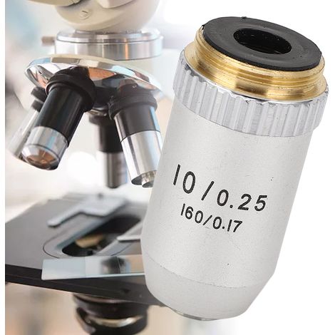L'objectif achromatique 10X195EP est un objectif de microscope biologique qui peut être utilisé comme accessoire de microscope et de télescope. (1/5)