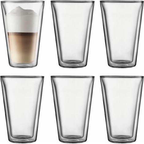 Bodum Set mit Transparenten 400 ml Doppelwandgläsern (1/3)