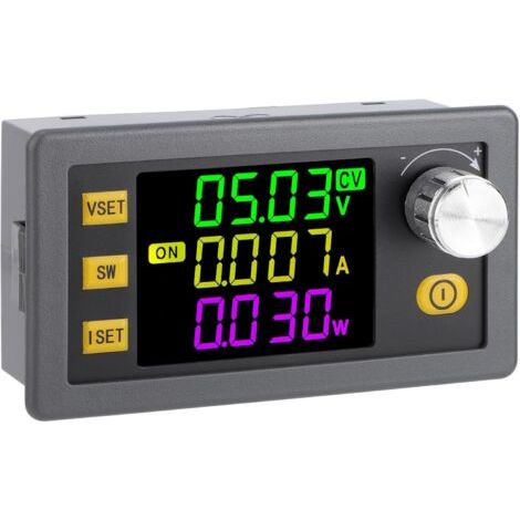 Régulateur de tension réglable, convertisseur Buck-Boost 6 V-36 V vers 0-36 V 120 W 6 A, écran LCD couleur grand angle pour voiturette de golf et panneau solaire (1/4)