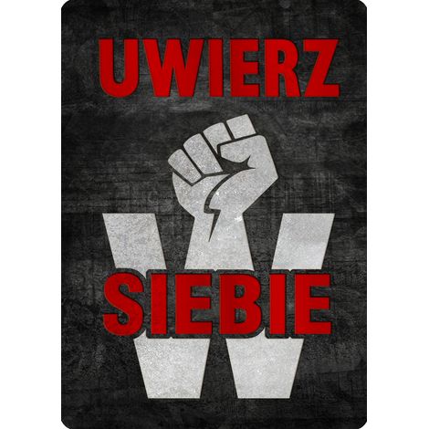 Cartel "Cree en ti mismo" - 20x28 cm