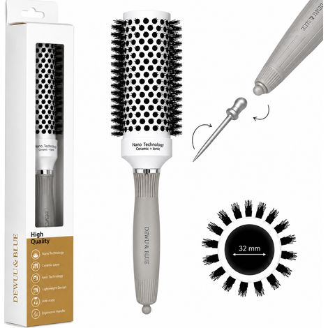 Brosse thermique en céramique pour le coiffage avec ionisation 32 mm (1/5)