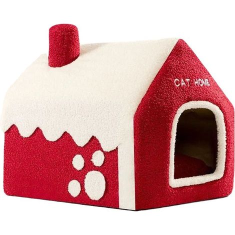 Lit Pour Animaux De Compagnie - Maison Pour Chat Et Chien Petit À Moyen - Couche Chaude D'Hiver - 1 Pièce (1/5)