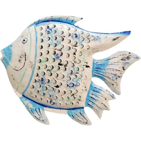 Grand ornement mural en forme de poisson pour une décoration créative et originale de la maison