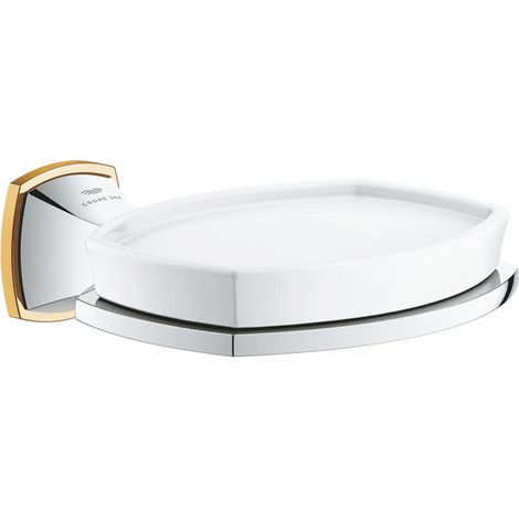 Grohe Grandera Porte-savon - 12.6cm - Chrome/doré (1/2)