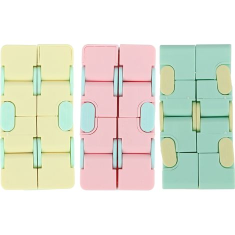 3pcs Plastic Infinite Cube Matte Decompression Toy for Adults Children Office Household Playing (1/5)