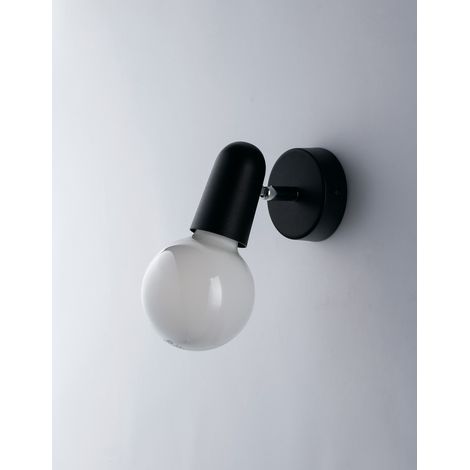 "Spot PUNTO in metallo nero con punto luce orientabile" (1/3)