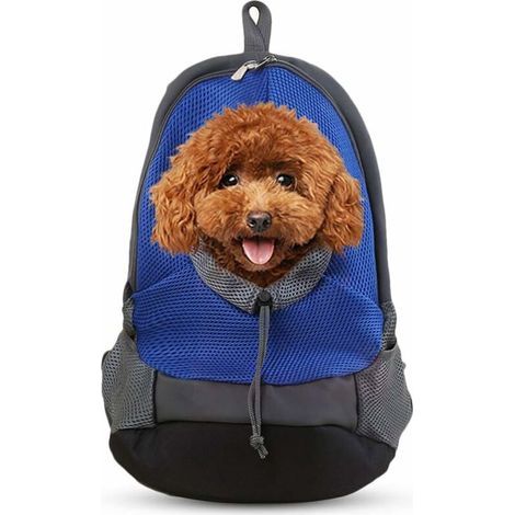 Sacs à Dos de Transport pour Chiens Petit Transporteur pour Chiot Sacs à Dos pour Animaux de Compagnie de Voyage, 403527CM, Bleu (1/5)