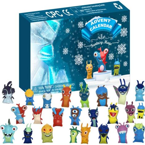 2025 Adventskalender Kinder, 24 Tage Weihnachts Countdown Kalender Puppen, Spielzeug Adventskalender 2025 Für junge Und Mädchen (1/4)