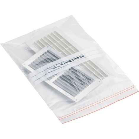 Sachet à fermeture zip 60 µ à bandes blanches SANS - COLIS DE 1000 SACS (1/3)
