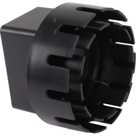 Adaptateur de descente de gouttière en plastique, adaptateur de remplacement pour tuyau de descente, convertisseur, connecteur avec vis, noir, 2 x 3 pouces (1/5)