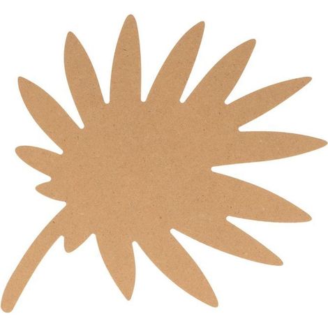 Feuille de palme en bois MDF 15 cm (1/4)