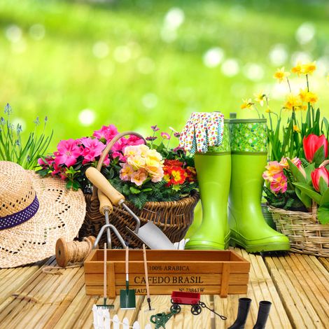 Lot de 9 miniatures 1:12 pour maison de poupée, accessoires de jardin réalistes, outils de jardinage miniatures, décor de scène micro-jardin en sachet. (1/5)