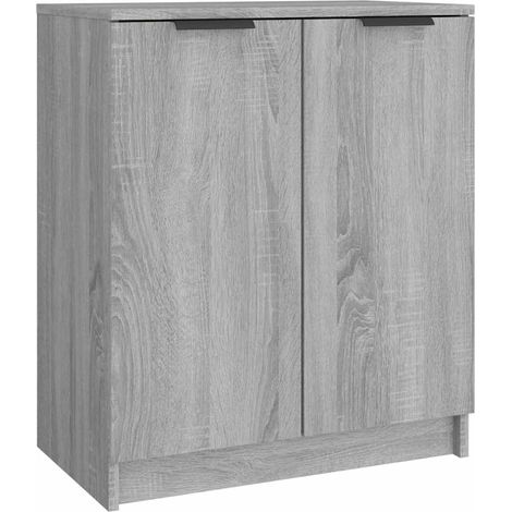 vidaXL Meuble à chaussures Sonoma gris 59x35x70 cm Bois d'ingénierie