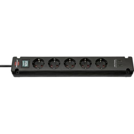 Brennenstuhl 1150660415 Multipresa con interruttore Nero Schuko 1 pz. (1/5)