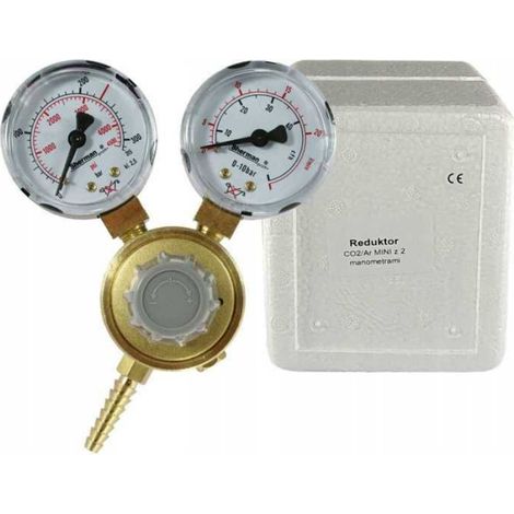 Réducteur De Pression Gaz - Cuivre - 2 Manomètres - Entrée 200 Bar - Pour CO2 Ar - 1 Pièce (1/5)