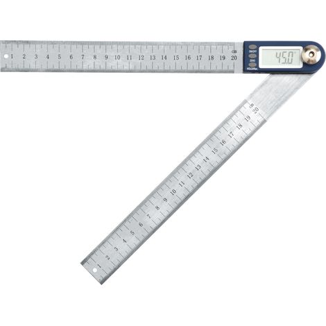 Moore & Wright MW506-02 Digital Angle Rule Ruler, 300mm, 0.05° Resolution