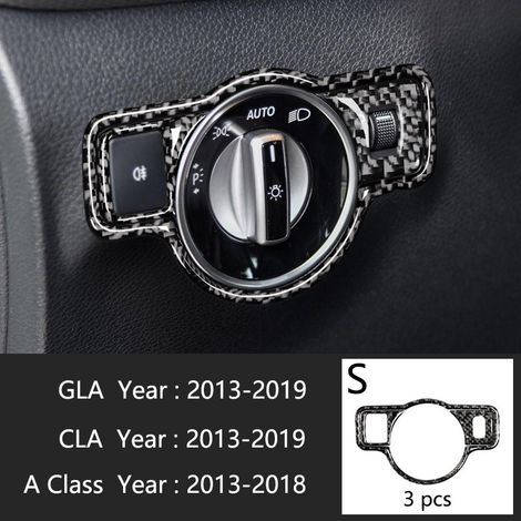 (Type S) Compatible avec Mercedes-Benz Classe A W176 GLA X156 CLA Accessoires de climatisation, panneau de console CD, garniture de style automobile (1/5)