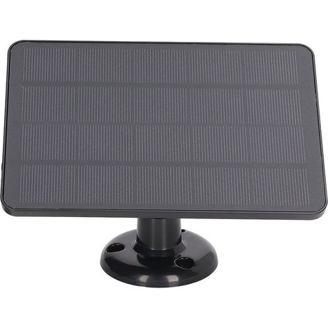Panneau solaire 4W 5V étanche extérieur avec supports réglables, faible consommation énergétique et résistance aux intempéries. (1/5)