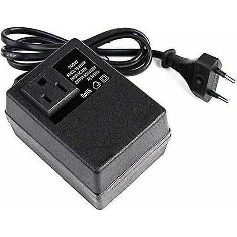 Convertisseur de tension 220V à 110V – Puissance 200W – Prise européenne pour Indonésie, Allemagne, France, Espagne, Italie (1/5)