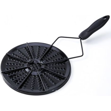 Grille pour cuisinières à gaz et récupérateurs de chaleur, avec poignées antidérapantes