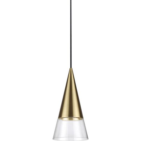 Ideal Lux CONO Plafonnier suspendu en forme de dôme en laiton