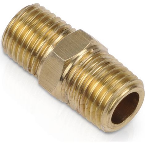 Conectores dobles latón macho ¼ macho ¼ pulg, 2 uds (1/2)