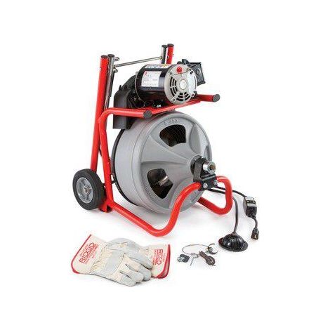 Appareil électrique nettoyage des tuyaux K400AF avec 23m spirales et kit d'outils (1/5)