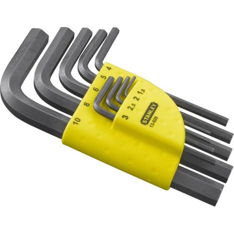 Stanley 1-13-929 Stiftschluessel-Set 9-tlg kurz
