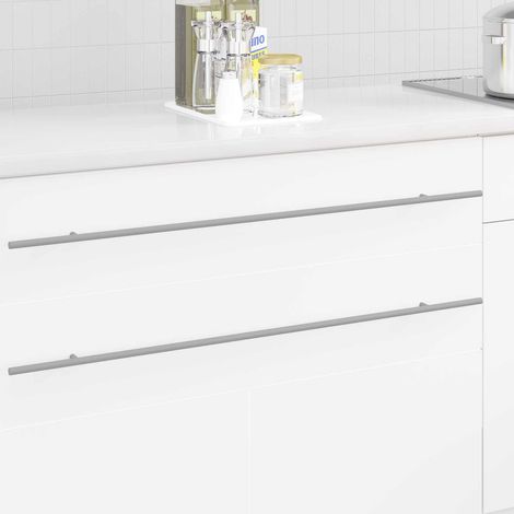 vidaXL Maniglia per Armadio 2 pz Argento 900 mm Acciaio inossidabile (1/5)