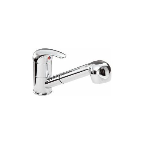 Sanitop-Wingenroth 77105 4 Soul grifo monomando de asa único para lavadero de cocina con ducha cromado