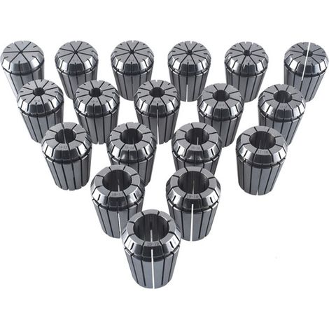 Lot de 18 pinces à ressort – Jeu de mandrins à pince ER32 de haute précision pour porte-outils de machines à graver, fraiseuses et tours (1/5)