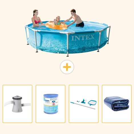 Intex Piscine Tubulaire Ronde - 305x76 cm - 5-pièces S194 (1/5)