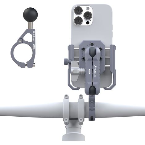 Soporte para teléfono móvil con suspensión neumática para manillar Outplorer P100-C (1/5)
