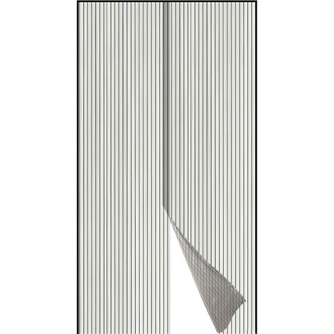 Mosquitera puerta ajustable negra akhuo 110x220 cm (1/2)