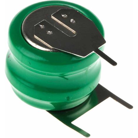 Pile bouton rechargeable RS PRO 2.4V, 80mAh, 15.5mm, NiMH ( Prix pour 1 )
