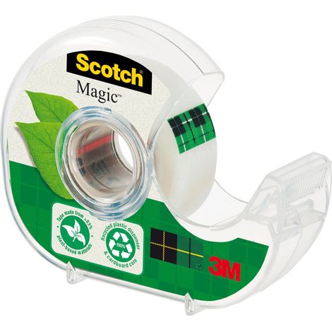 Scotch Distributore Magic trasparente ergonomico in plastica riciclata