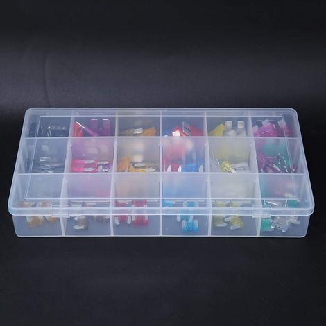 Kit d'assortiment de fusibles pour voiture, 165 pièces, type d'insert de fusible à lame en aluminium, taille moyenne, petite et mini (1/5)
