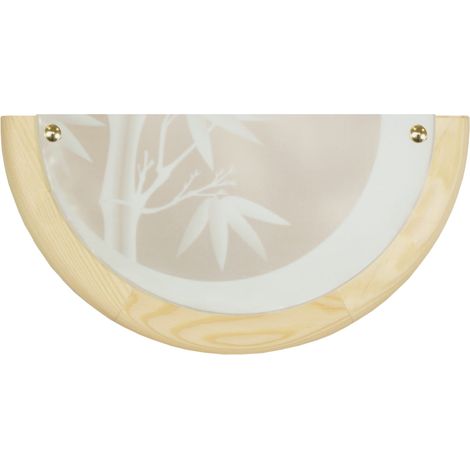 Plafoniera Candellux Bamboo 11-06639 legno 30cm E27 (1/2)