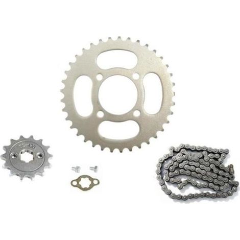 90cc 110cc 125cc KIT CHÂINE QUAD ENFANT - CHAÎNE 42 MAILLONS 420
