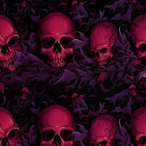 Tela decorativa para exteriores Oxford - Motivo de calavera I DX4762 (1/5)