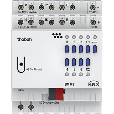 Domotikmodul Theben BM 6 T KNX 6 Kanäle 10-240 V