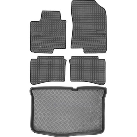 Hyundai i20 II Schrägheck (2014–2020) – SET: Gummifußmatten + Kofferraummatte
