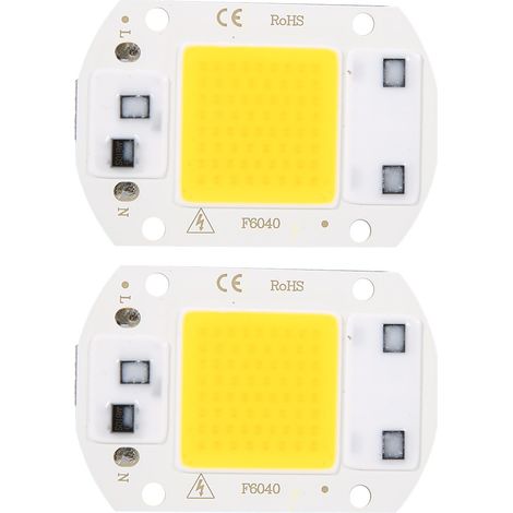 Puce LED haute puissance SMD COB, composants émetteurs de lumière intégrés, perles lumineuses 30 W (lumière chaude) (1/5)
